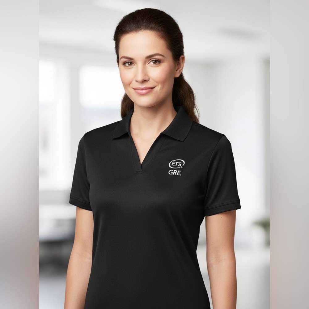 Devon and Jones Womens Navy Polycotton Polo Shirt “ETS GRE” Logo